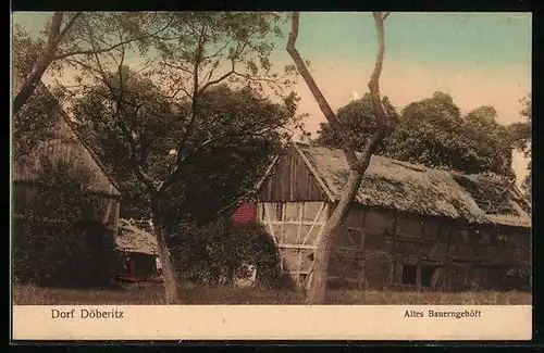 AK Döberitz, Altes Bauerngehöft im Dorf