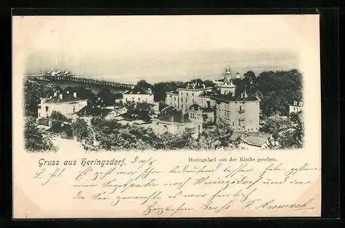 AK Heringsdorf, Panoramablick von der Kirche aus