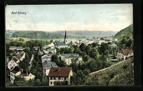 AK Bad Kösen, Totale vom Berg aus gesehen
