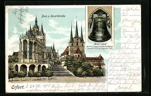 AK Erfurt, Dom und Severikirche, Glocke Gloriosa