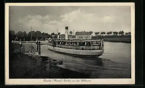 AK Paretz / Havel, Partie an der Schleuse