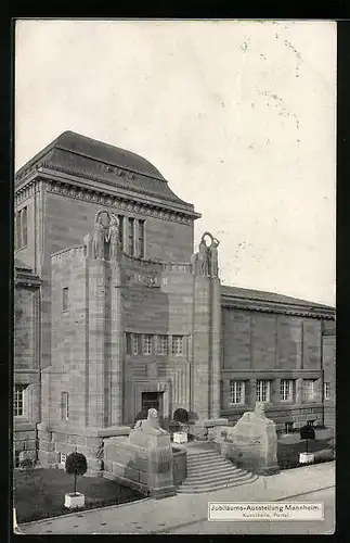 AK Mannheim, Jubiläums-Ausstellung 1907, Kunsthalle Portal