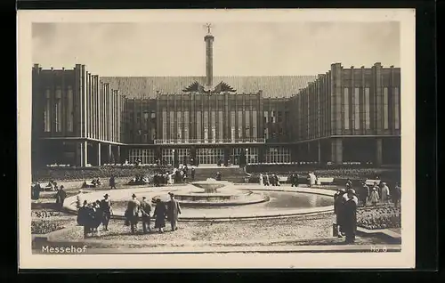 AK Köln, Offizielle Postkarte der Pressa 1928 - Messehof