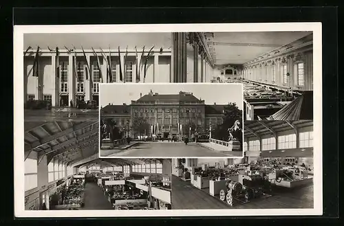 AK Wien, Internationale Messe 1946 - Ausstellungshallen, Gebäude- und Innenansichten