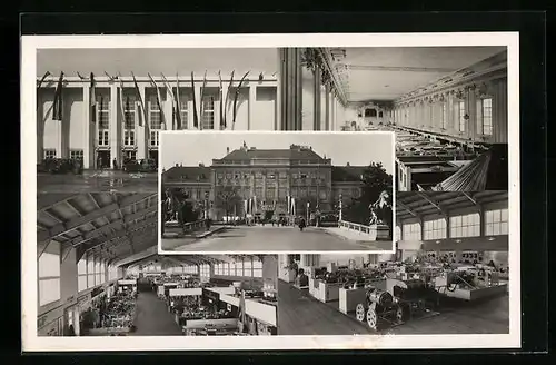 AK Wien, Internationale Messe 1947 - Ausstellungsgebäude und Innenansichten