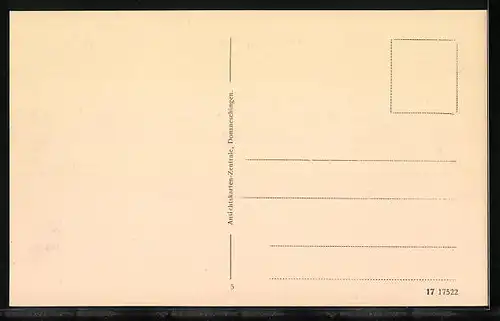 AK Donaueschingen, Partie am Rathausplatz