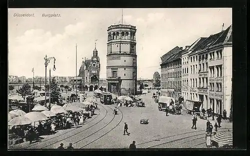 AK Düsseldorf, Partie am Burgplatz