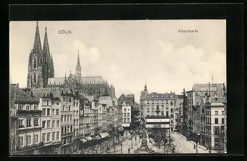 AK Cöln a. Rh., Altermarkt aus der Vogelschau