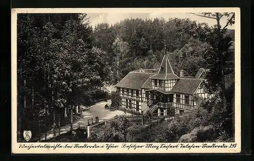 AK Stadtroda i. Thür., Waldgasthof und Pension Weihertalmühle