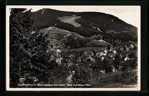 AK Oberschönau i. Thür. Wald, Blick n. d. Hohen Möst