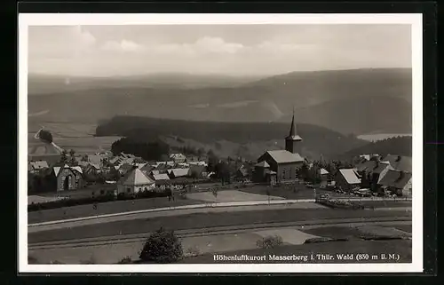 AK Masserberg i. Thür. Wald, Ortsansicht mit Kirche