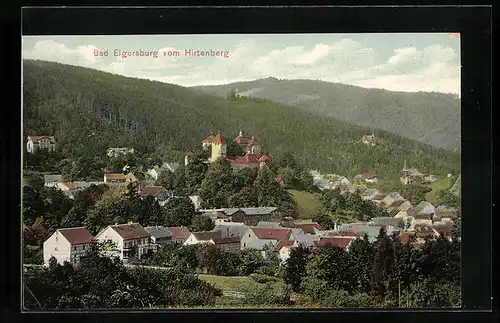 AK Elgersburg, Ortsansicht vom Hirtenberg