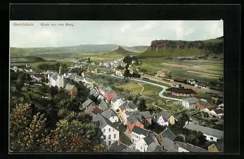 AK Gerolstein, Blick von der Burg
