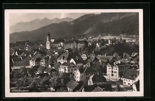 AK Bludenz, Ortsansicht mit Kirche