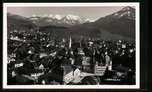 AK Dornbirn, Totalansicht aus der Vogelschau