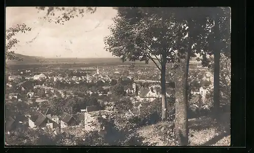 AK Dornbirn, Ortsansicht vom Zanzenberg