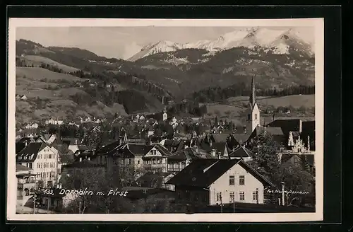 AK Dornbirn, Ortsansicht mit First