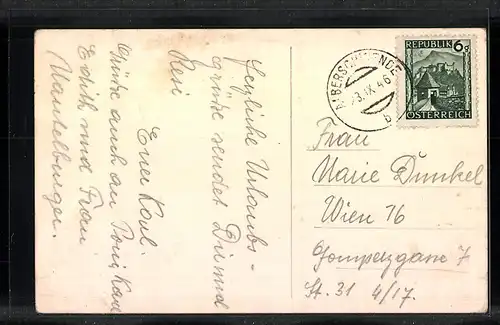 AK Dornbirn, Ortsansicht mit First