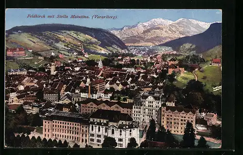 AK Feldkirch, Gesamtansicht mit Stella Matutina