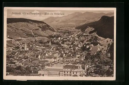 AK Feldkirch, Blick ins Vorderland