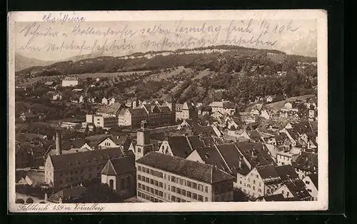 AK Feldkirch, Teilansicht mit Fernblick