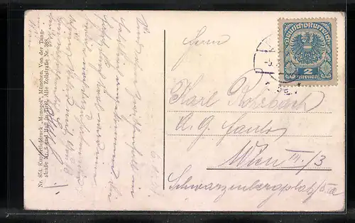 AK Feldkirch, Teilansicht mit Fernblick