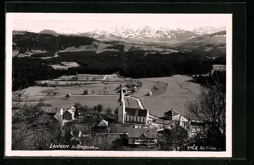 AK Langen bei Bregenz, Totalansicht mit Umgebung