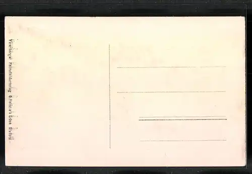 AK Bludenz, Ortspartie mit Blick auf Berge