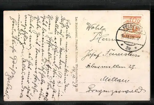 AK St. Gerold, Ortspartie mit Kirche