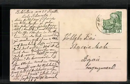 AK Maria Bildstein, Erscheinungskapelle, Gnadenbild