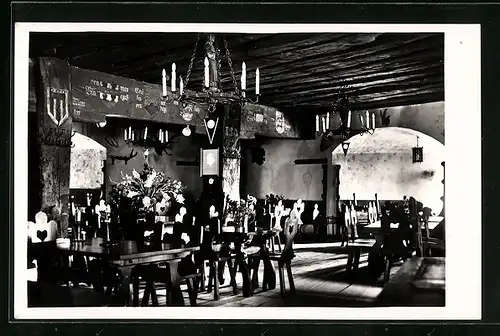 AK Feldkirch, Schloss Schattenburg, Ritterstube, Innenansicht