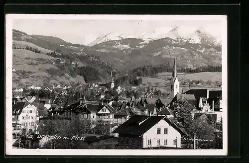 AK Dornbirn, Ortsansicht mit First