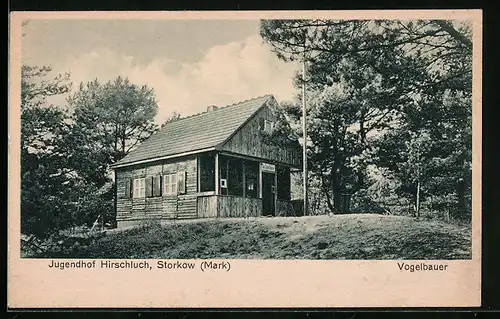AK Storkow /Mark, Jugendhof Hirschluch mit Waldidylle