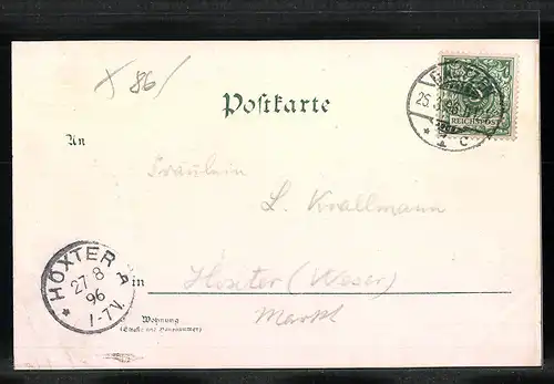 Lithographie Bautzen, Ortsansicht, Neue Kaserne, Maria-Martha-Kirche, Reichenturm