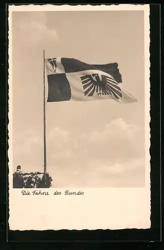 AK Die Fahne des Bundes und Mann