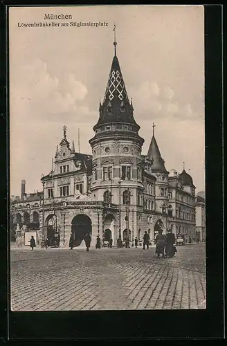 AK München, Löwenbräukeller am Stiglmaierplatz