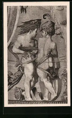 AK Wiener Gobelinsammlung, Danae-Teppich, Musizierende Putten