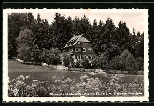 AK Königsfeld, Blick aufs Kinderheim Waldfrieden