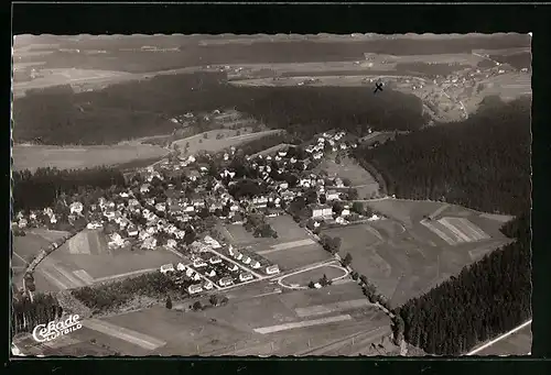 AK Königsfeld, Fliegeraufnahme des Ortes