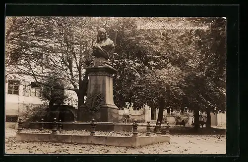 AK Meersburg a. B., Das Droste-Hülshoff Denkmal