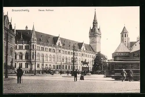 AK Braunschweig, Platz am neuen Rathaus