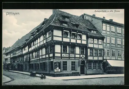 AK Göttingen, Ratsapotheke und alte Zinne