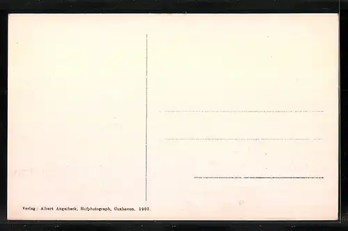 AK Cuxhaven, Semaphor, Leuchturm und Telegraphengebäude bei Sturmflut