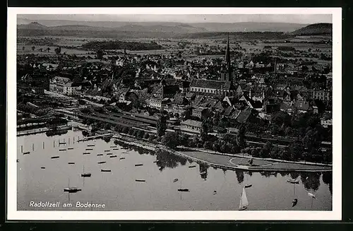 AK Radolfzell, Ortsansicht am Bodensee