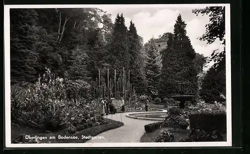 AK Überlingen am Bodensee, Stadtgarten
