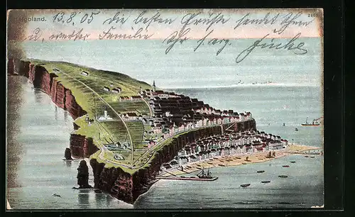 AK Helgoland, Ortsansicht