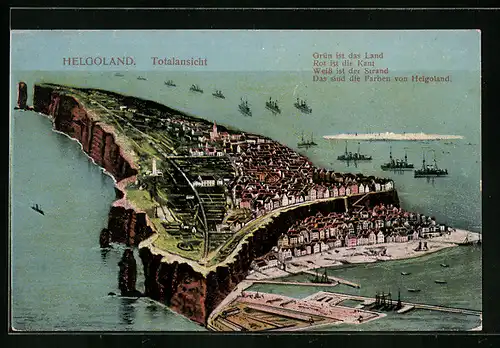 AK Helgoland, Totalansicht