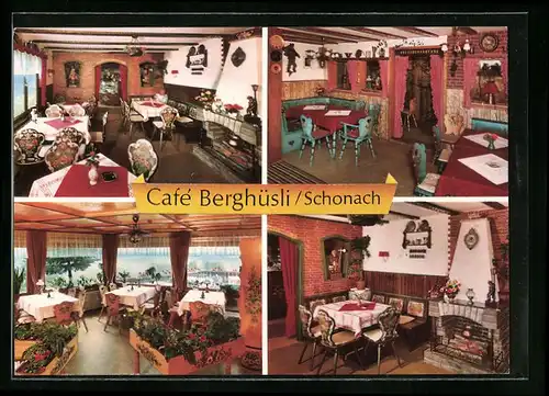 AK Schonach /Schwarzwald, Cafe Berghüsli
