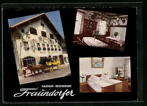 AK Partenkirchen, Gasthof-Restaurant Fraundorfer, Ludwigstrasse 24