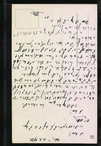 Künstler-AK Herzliche Ostergrüsse, Palmkätzchenzweige